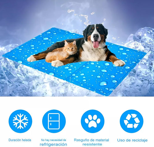 MANTA REFRESCANTE DE GEL FRIO PARA MASCOTAS: TALLA  XL