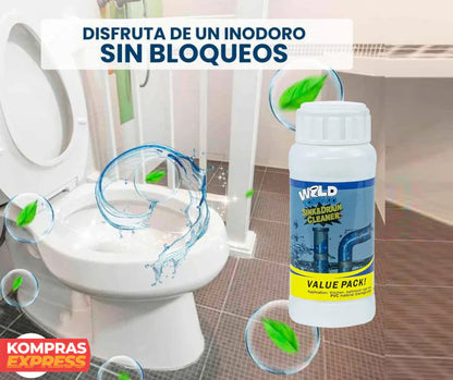 WILD TORNADO: POLVO DESTAPADOR DE CAÑERÍAS Y ANTI OLOR